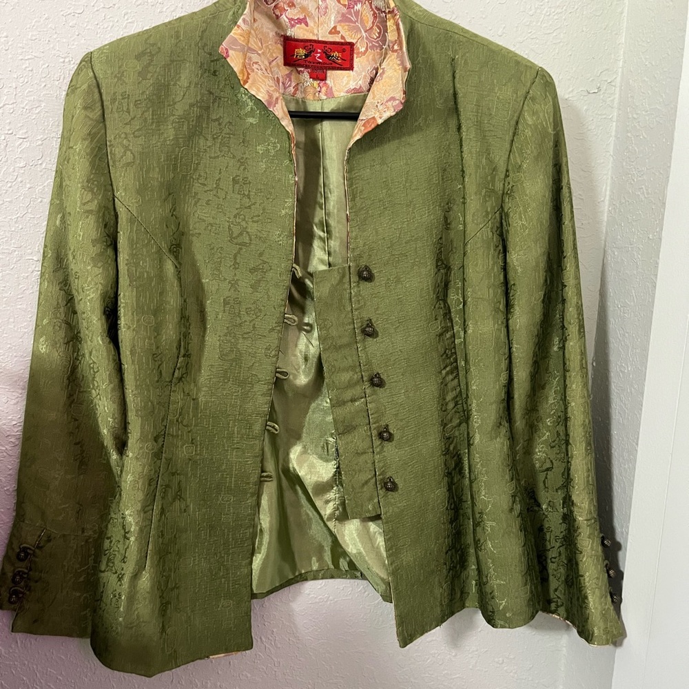 Elegant Green Women's Jacket